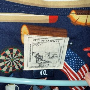 RSVLTS Navy Blue Casual Button Down Shirt